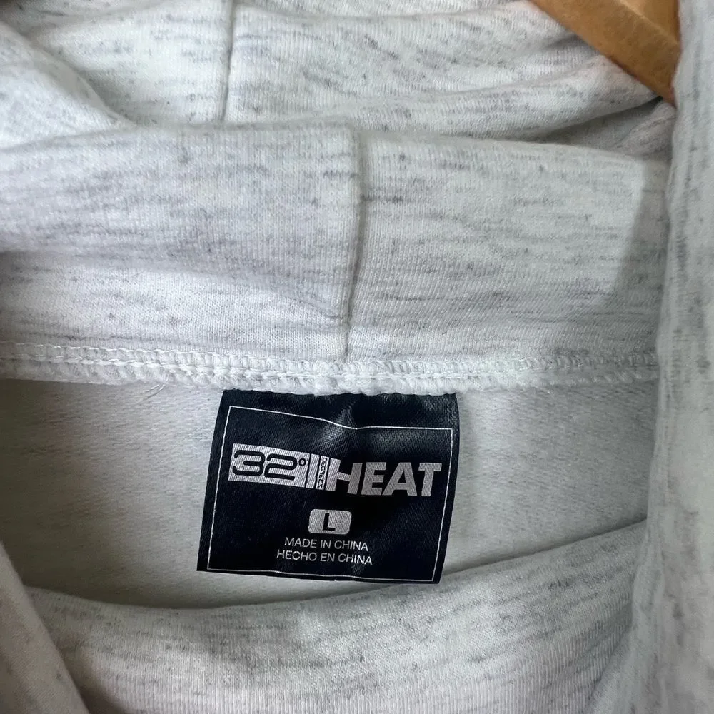 32 Degrees Heat Funnel Neck Light Gray Hoodie Large - Picture 4 of 4